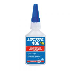 LOCTITE® 406 este un adeziv instant conceput special pentru lipirea rapida a plasticului si cauciucului.