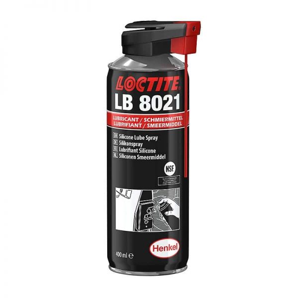 LOCTITE® LB 8021 este un ulei siliconic cu vâscozitate mica, de uz general, pentru lubrifierea suprafețelor metalice si nemetalice.