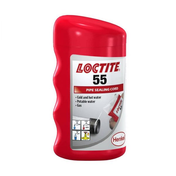 LOCTITE® 55 este conceput pentru blocarea și etanșarea țevilor și fitingurilor din plastic și din metal.