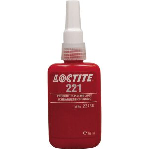 Adezivul Loctite 221 permite asigurarea asamblărilor filetate cu rezistență si vâscozitate mică si este adecvat pentru toate ansamblele de metal.