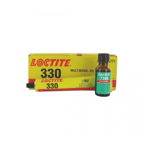 LOCTITE® AA 330 / LOCTITE SF 7386 KIT este un kit format din 2 piese, LOCTITE AA 330, un adeziv de uz general, care este folosit pentru materiale de metal, lemn, ferită, ceramică și plastic