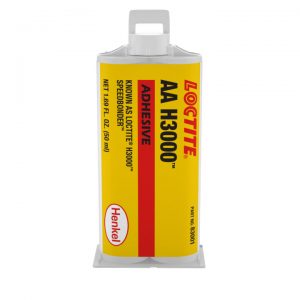LOCTITE AA H3000 CR 50ML este un adeziv pentru uz general, format din 2 părți, care se întărește la temperatură camerei.