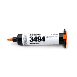 LOCTITE® 3494 este un adeziv acrilic, instant, universal, transparent, cu întărire la lumină, adecvat pentru mase plastice, ceramică, sticlă și metale.