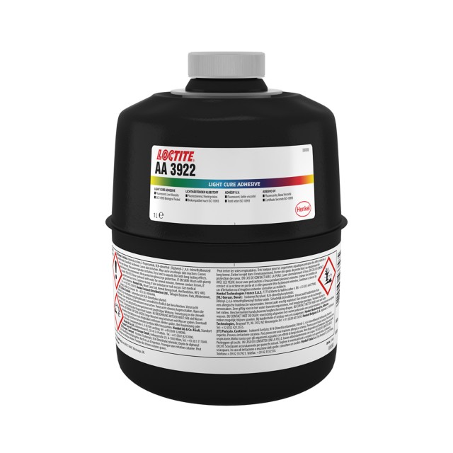 LOCTITE® AA 3922 LOCTITE® AA 3922 este un adeziv acrilic transparent, incolor, cu întărire la lumină, proiectat pentru a oferi flexibilitate la lipirea maselor plastice sensibile la tensiune.