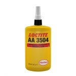 LOCTITE® AA 3504 este un adeziv structural portocaliu, fără amestecare, cu rezistență mare la temperatură, impact și umiditate. Are o vâscozitate redusă și o temperatură de lucru de până la +120°C. 