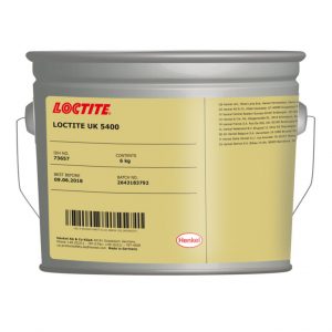 LOCTITE UK 5400 CAN este format din doua parti, o parte din rășină, care conține compuși organici cu grupări hidroxil si întăritorul se bazează pe izocianati.