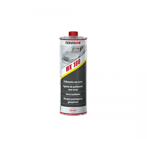 TEROSON® WX 180 POLISH este un lichid pentru protecția și întreținerea vopselurilor auto, albastru deschis, pe bază de solvent, cu o combinație specială de ceruri dure (ceară de carnauba).