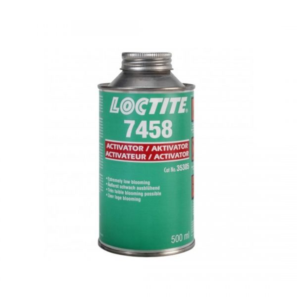 LOCTITE® SF 7458 este un activator lichid pentru suprafețe, transparent, incolor, cu solvenți, pentru mărirea vitezei de întărire a adezivilor cianoacrilați LOCTITE, prin pre-aplicare sau post-aplicare.