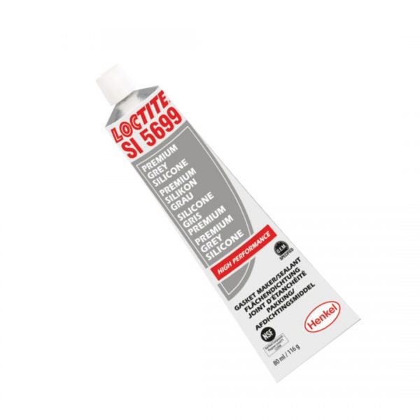 LOCTITE® SI 5699 este un etanșant siliconic flexibil care se întărește prin expunerea la umiditatea din aer pentru a forma o garnitură de cauciuc durificată.