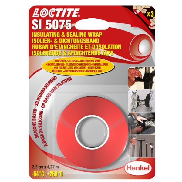 LOCTITE® SI 5075 este o bandă neaderentă, autoadezivă, multifuncțională pentru situații care necesită reparații cu bandă.