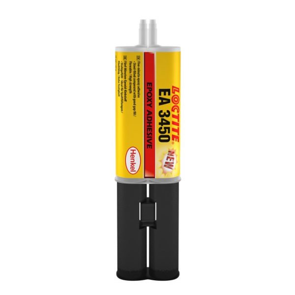 LOCTITE® EA 3450 este un adeziv epoxidic cu două componente care se usuca rapid la temperatura camerei după amestecare.