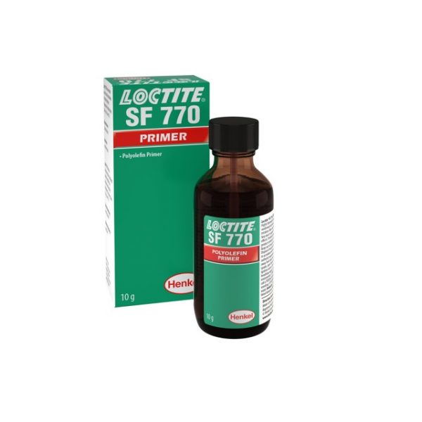 LOCTITE® SF 770 este un grund utilizat pentru a face poliolefinele și alte suprafețe cu energie redusă adecvate pentru lipire cu adezivi instant LOCTITE. Performanța de întărire a adezivilor instant LOCTITE® este asigurată pe suprafețele tratate astfel. Este recomandat doar pentru substraturi dificil de lipit, care includ polietilena, polipropilena, politetrafluoroetilena (PTFE) și materiale din cauciuc termoplastic. LOCTITE SF 770 nu este recomandat pentru asamblări care necesită rezistență ridicată la exfoliere.