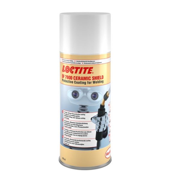LOCTITE® SF 7900 confera o  acoperire ceramică unică, fără silicon si împiedică lipirea stropilor de sudură, de echipamentul de sudură.