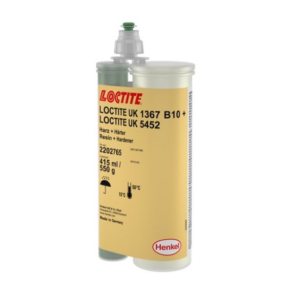 LOCTITE® UK 1367 B60 / LOCTITE® UK 5452 este un adeziv cu două componente fără solvent, pe bază de poliuretan.