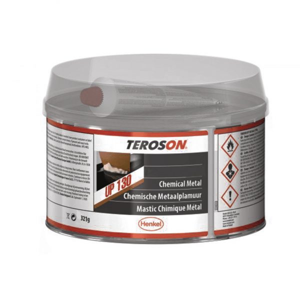 TEROSON® UP 130 este chitul pastă de caroserie poliesteric nesaturat, universal, foarte dur, rezistent la apă, apă sărată, ulei, combustibil și majoritatea acizilor slabi și substanțelor chimice.