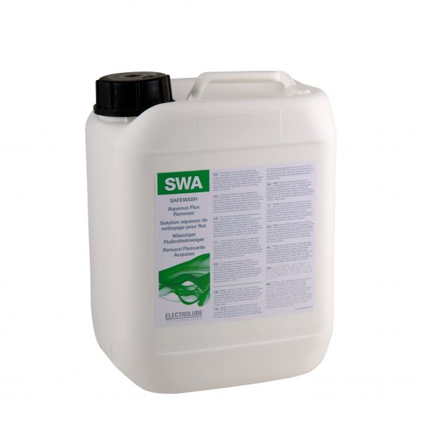 Safewash original (SWA) este ideal pentru îndepărtarea reziduurilor de flux și multe alte aplicații de curățare care nu conțin metale sensibile. Poate fi utilizat înainte de operațiunile de placare ca un proces de micro gravare.